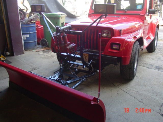 Plow #1998 used Western unimount Installed on 1991 Jeep Wrangler Renegade YJ  | Service Manual Library