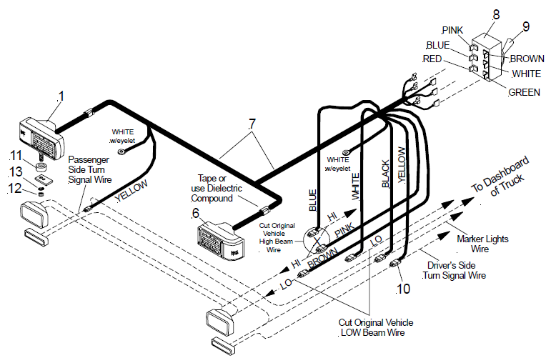 Toyota Truck Wiring Harness from www.storksplows.com