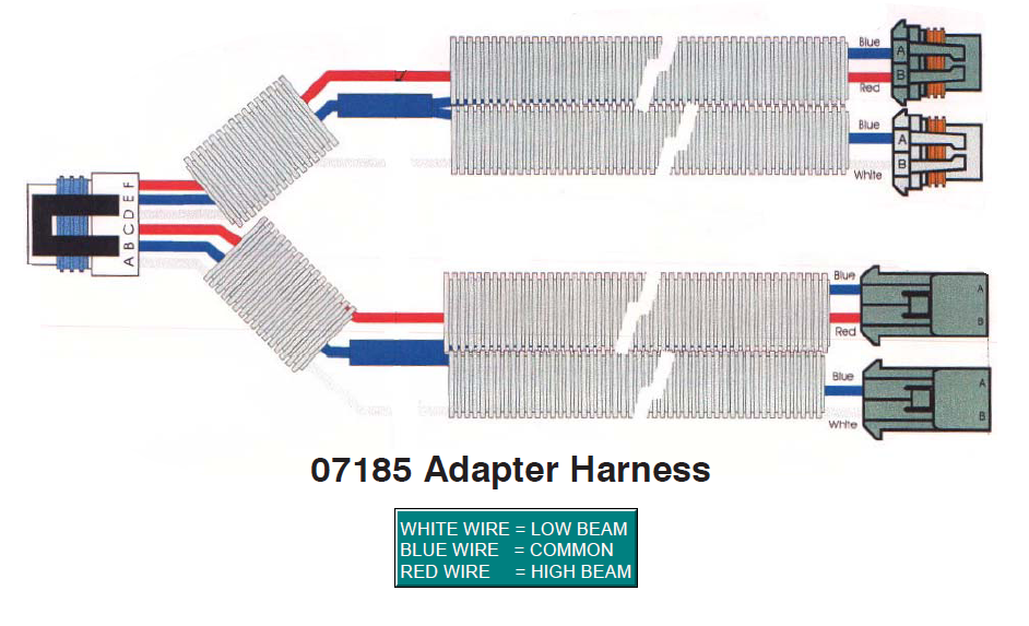 Genuine OEM  Meyer Saber Light Harness Adapter Kit Part # 07185