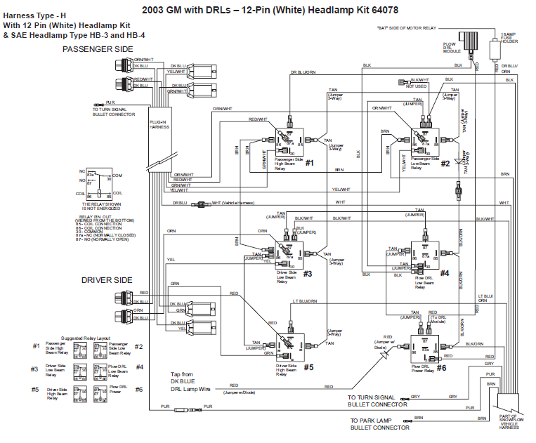 64075 Western Wiring Unimount Chevy, Western Unimount Snow Plow Controller Wiring Diagram