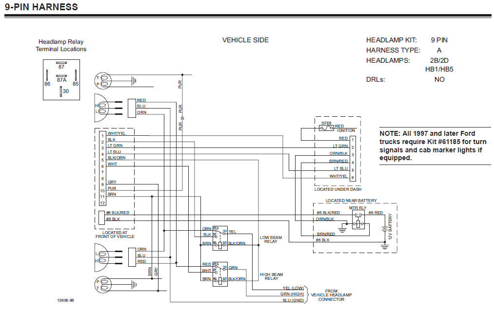 Western 9 Pin Wiring Diagram - Wiring Diagram