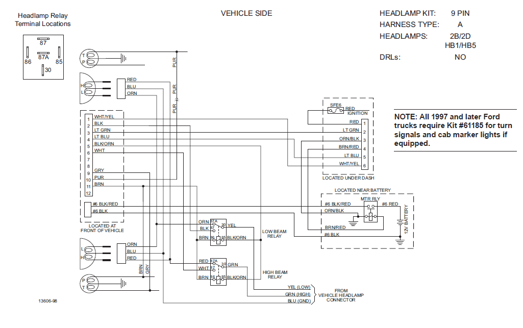 Western Wiring Unimount Hb5, Fisher Minute Mount 2 Headlight Wiring Diagram