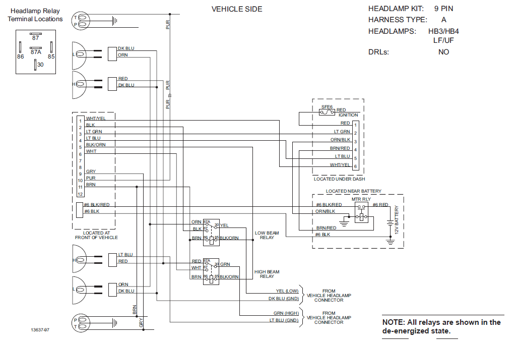 Western light wiring harness