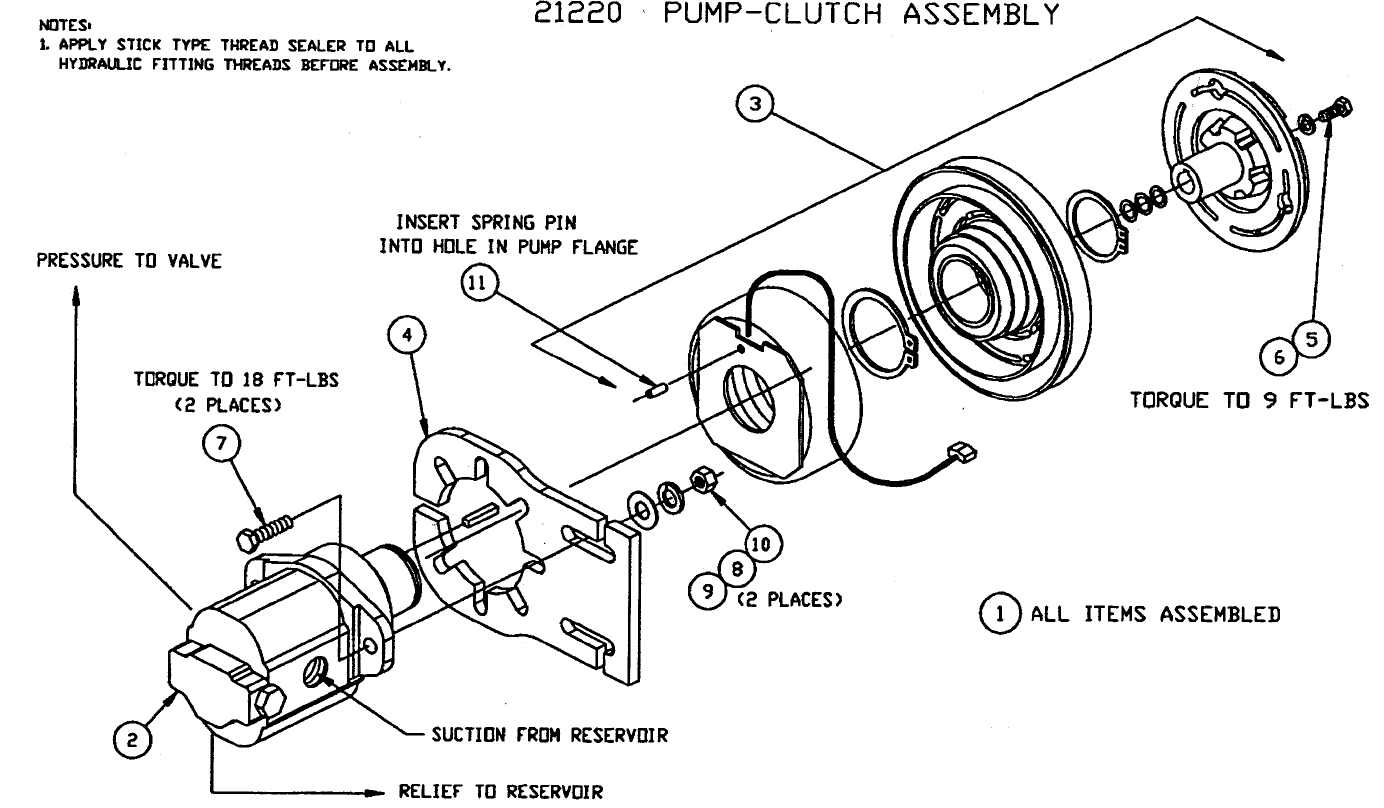 21220 pump-clutch assembly