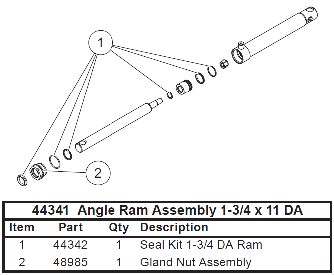 44341 Angle Ram Assembly