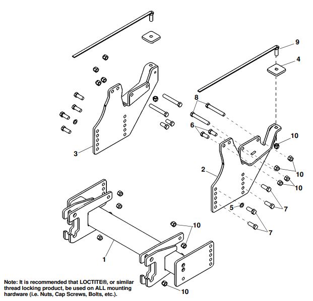 Snoway Subframe/Mount 99101309 | Service Manual Library