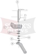 48852-1 Receiver Clamp Kit For Western/Fisher 500/2500 Spreader Tailgate 