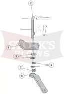 48852-1 Receiver Clamp Kit For Western/Fisher 500/2500 Spreader Tailgate 