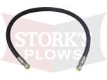 49469 Factory PS Angle Ram Hose Western Ultramount Wide Out  3/8 x 32 w/F JIC Ends Snowex 52534 Fisher 44866