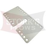 51240 Stainless Steel Long Grille Harness Mount Plate Plug Storage Bracket Western Fisher Blizzard SnowEx