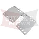51250 Stainless Steel LED Light Plug Grille Harness Mount Plate Storage Bracket Western Fisher SnowEx