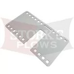 51250 Stainless Steel LED Light Plug Grille Harness Mount Plate Storage Bracket Western Fisher SnowEx