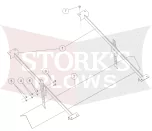 78150 Stainless Steel Inverted V Kit for Western 1.5 Tornado Fisher Poly-Caster Blizzard Ice-Chaser