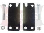 69620 2" Drop Brackets Western HTS Height Adjustment Plate Mount Adapter Kit 