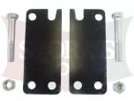 69620 2" Drop Brackets Western HTS Height Adjustment Plate Mount Adapter Kit 
