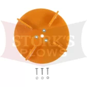 08757 9" Meyer Poly / Plastic Salt Spreader Spinner Disc Orange (36414, 36415)