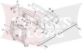 16493 Meyer Bumper Mount HM Snow Plow Tilt Lift Frame 16486 
