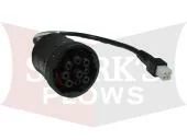 30036 Western Fisher John Deere UTV Plow Controller Harness Winch Plug Adapter