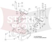 35204 Kubota RTV 900 / 1100 Mid Size Plow Mount Western Fisher Snowex