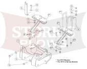 35204 Kubota RTV 900 / 1100 Mid Size Plow Mount Western Fisher Snowex