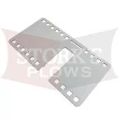 51250 Stainless Steel LED Light Plug Grille Harness Mount Plate Storage Bracket Western Fisher SnowEx