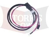 52565 94" Fleet Flex Truck Side Power + Ground 4 Pin Cable Western Fisher Blizzard SnowEx UTV