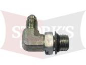 B60008 Blizzard 7/16-20 90° Adjustable Elbow Hydraulic Adapter ORB 60008
