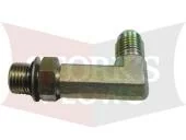 90 Tall Elbow JIC 9/16"  O Ring Fitting Pump Male Western, Fisher, Blizzard, SnowEx