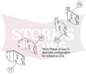 64378 64379 Western Midweight Configuration Plates Ultramount Pivot Plate A B