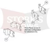 64378 64379 Western Midweight Configuration Plates Ultramount Pivot Plate A B 