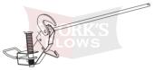 69498 Western HTS Hook Assembly Drivers Side Ultramount Half Ton Snow Plow