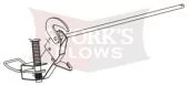69498 Western HTS Hook Assembly Drivers Side Ultramount Half Ton Snow Plow