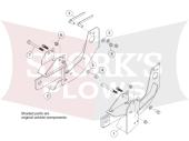 7182-1 Fisher Plow Mount 2007-19 Chevy GMC K1500 Silverado Sierra 