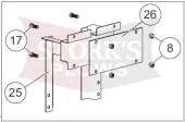 75916 Fisher Western 2" Receiver Hitch Adapter 900 Salt Spreader 