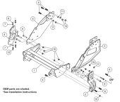 77118 Fisher Plow Mount 2022+ Isuzu FTR FVR