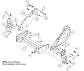 77118 Fisher Plow Mount 2022+ Isuzu FTR FVR 