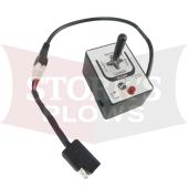 Fisher Straight Blade Joystick Control 6 Pin Black Rubber Plug 7736 Conventional Electric