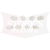 78462 SnowEx LiquiMaxx White Liquid Boom Nozzle Kit .8 GPM (Set of 8) Teejet