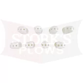 78462 SnowEx LiquiMaxx White Liquid Boom Nozzle Kit .8 GPM (Set of 8) Teejet