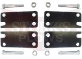 79445 2" Drop Brackets Western Enforcer V Plow Height Adjustment Plate Mount Adapter Kit 
