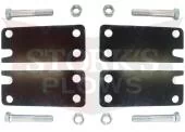 79445 2" Drop Brackets Western Enforcer V Plow Height Adjustment Plate Mount Adapter Kit 
