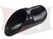 83879 Western Fisher Black Handheld Salt Scoop / Scooper