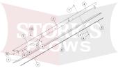 84519 SnowEx Rubber Snow Deflector Kit for 8100SS 8100 Power Plow Snowplow