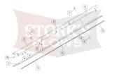 SnowEx Rubber Deflector Kit for 8611SS 8611PP Power Plow Snowplow 84520