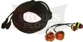 LED Hidden Amber Strobe Light Kit 25' Cable Dual Buyers Truck Star