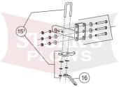 95336 Parts Kit For Western/Fisher 500 Spreader Tailgate