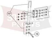 95336 Parts Kit For Western/Fisher 500 Spreader Tailgate 