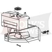 95785 Salt Spreader Stainless Steel Standard Chute 1.25 Blizzard Ice Chaser, Western Tornado, Fisher Poly-caster