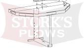 96053 Main Frame For Western/Fisher 2500 Blizzard LP-10 Salt Spreader Tailgate