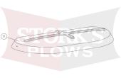 96142 Hopper Lid Assembly Western Fisher 2500 Blizzard LP-10 Salt Spreader Tailgate 96059